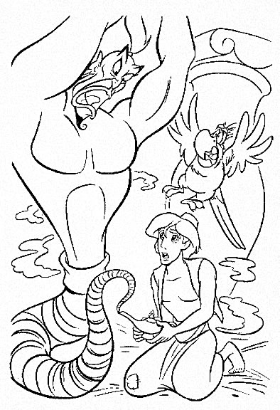 Coloring page: Aladdin (Animation Movies) #127727 - Free Printable Coloring Pages