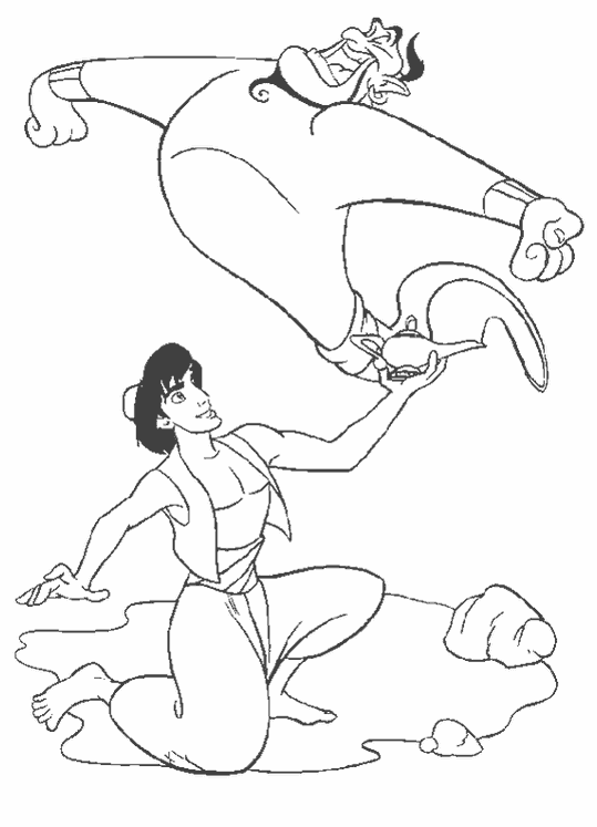 Coloring page: Aladdin (Animation Movies) #127728 - Free Printable Coloring Pages