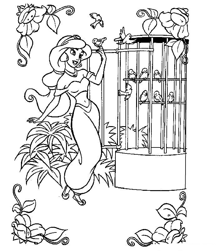 Coloring page: Aladdin (Animation Movies) #127734 - Free Printable Coloring Pages