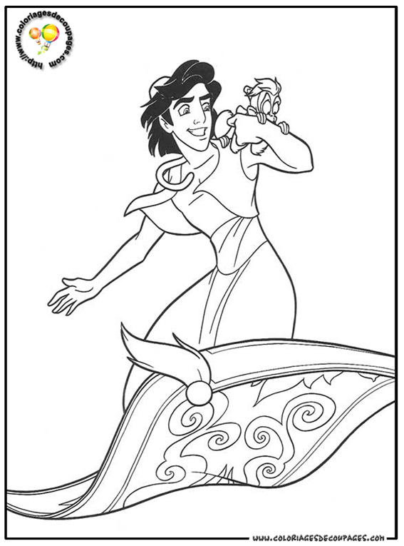 Coloring page: Aladdin (Animation Movies) #127743 - Free Printable Coloring Pages