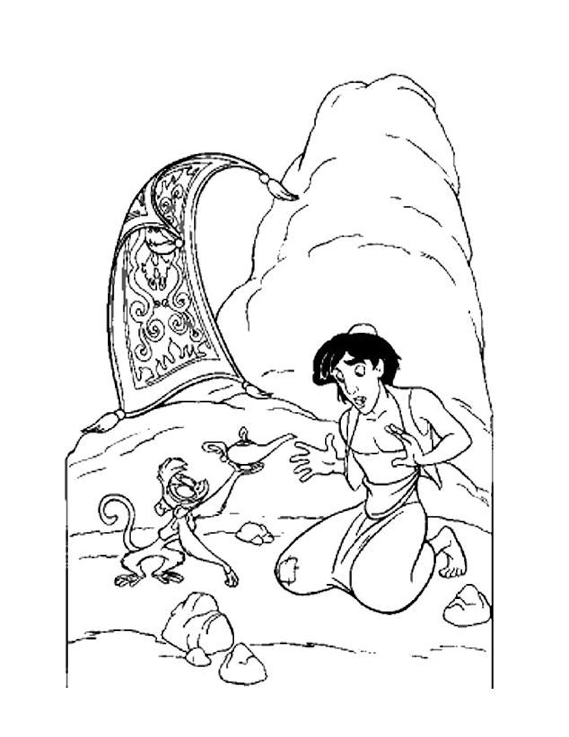 Coloring page: Aladdin (Animation Movies) #127748 - Free Printable Coloring Pages