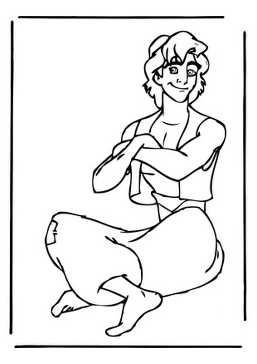 Coloring page: Aladdin (Animation Movies) #127749 - Free Printable Coloring Pages