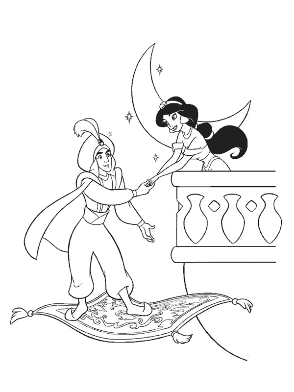 Coloring page: Aladdin (Animation Movies) #127755 - Free Printable Coloring Pages