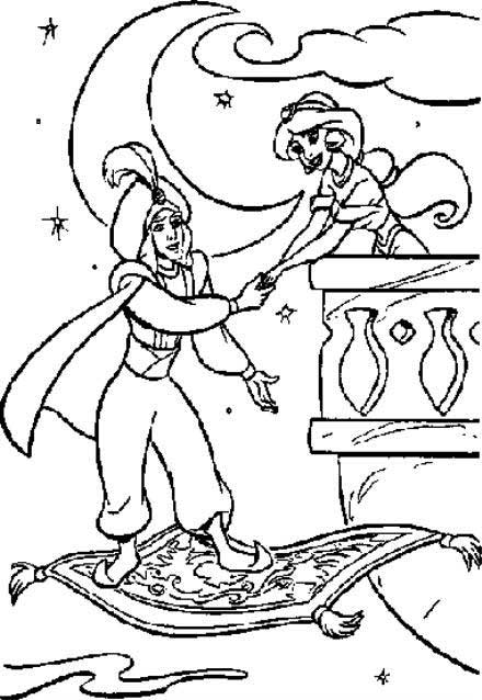 Coloring page: Aladdin (Animation Movies) #127759 - Free Printable Coloring Pages