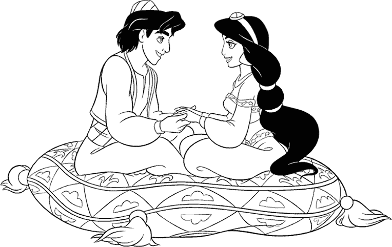 Coloring page: Aladdin (Animation Movies) #127765 - Free Printable Coloring Pages