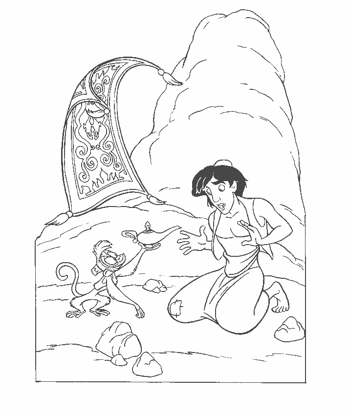 Coloring page: Aladdin (Animation Movies) #127769 - Free Printable Coloring Pages