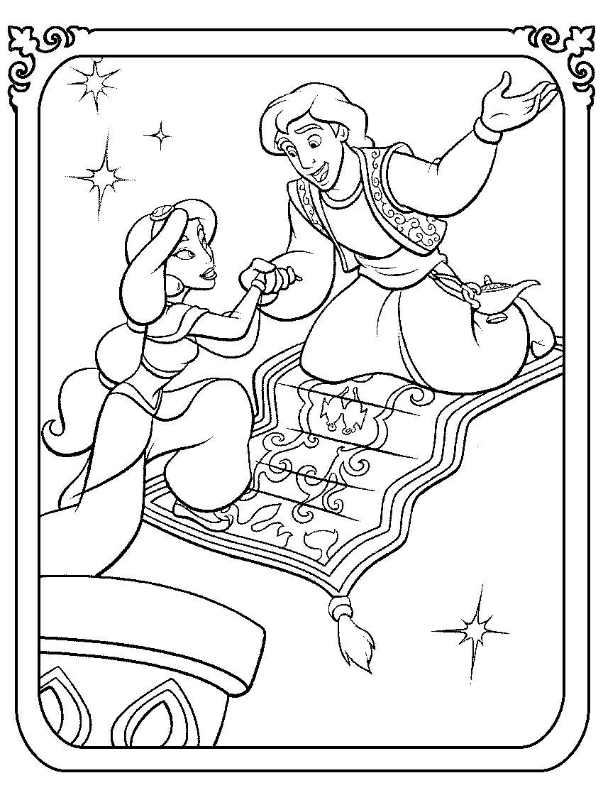 Coloring page: Aladdin (Animation Movies) #127803 - Free Printable Coloring Pages