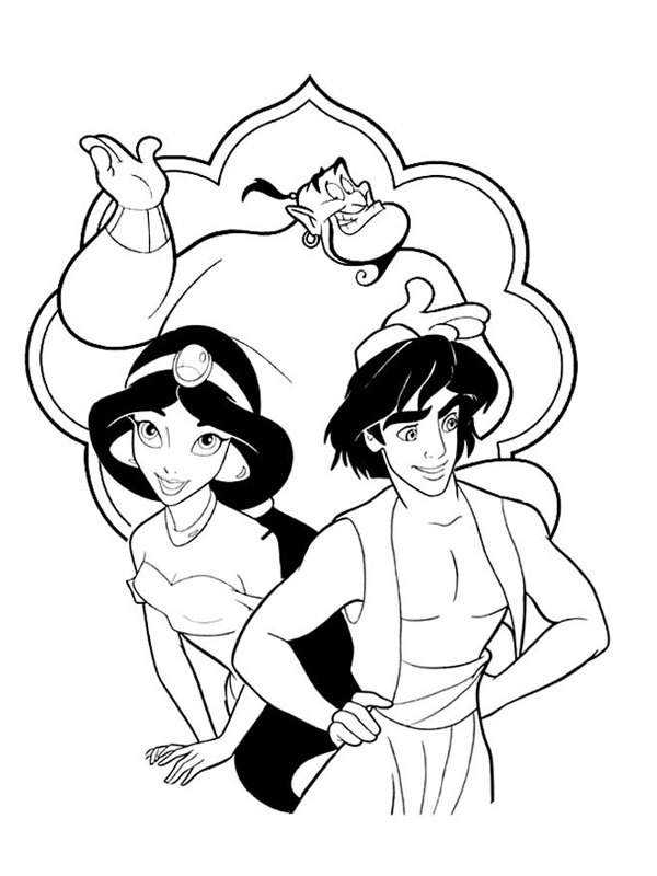 Coloring page: Aladdin (Animation Movies) #127814 - Free Printable Coloring Pages