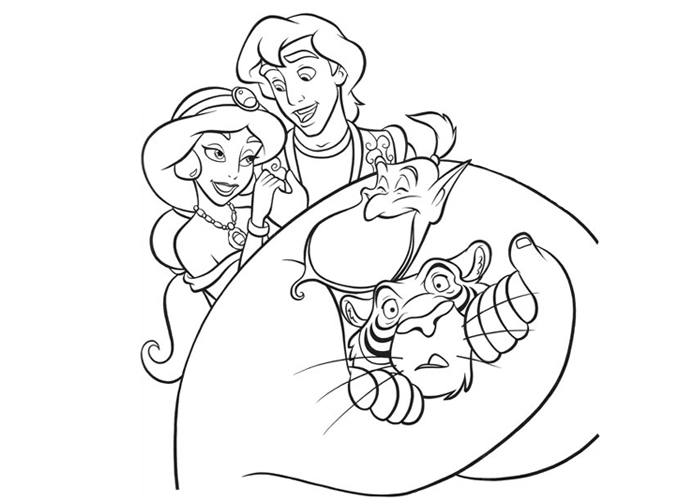 Coloring page: Aladdin (Animation Movies) #127819 - Free Printable Coloring Pages