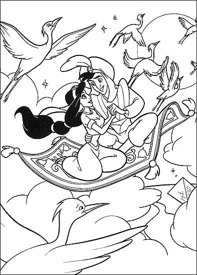 Coloring page: Aladdin (Animation Movies) #127828 - Free Printable Coloring Pages