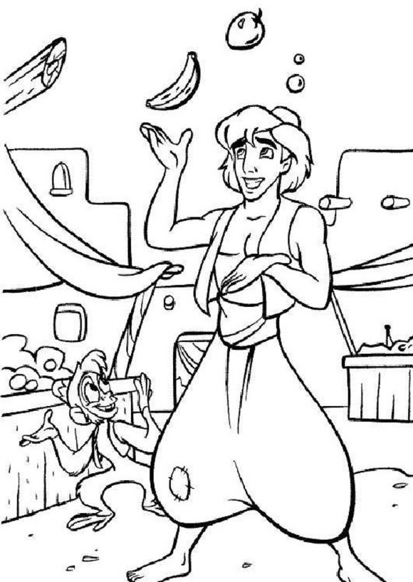 Coloring page: Aladdin (Animation Movies) #127859 - Free Printable Coloring Pages