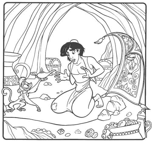 Coloring page: Aladdin (Animation Movies) #127867 - Free Printable Coloring Pages