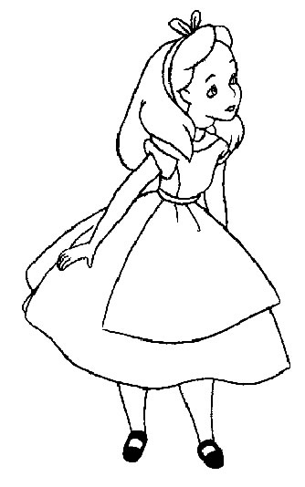 Coloring page: Alice in Wonderland (Animation Movies) #127888 - Free Printable Coloring Pages