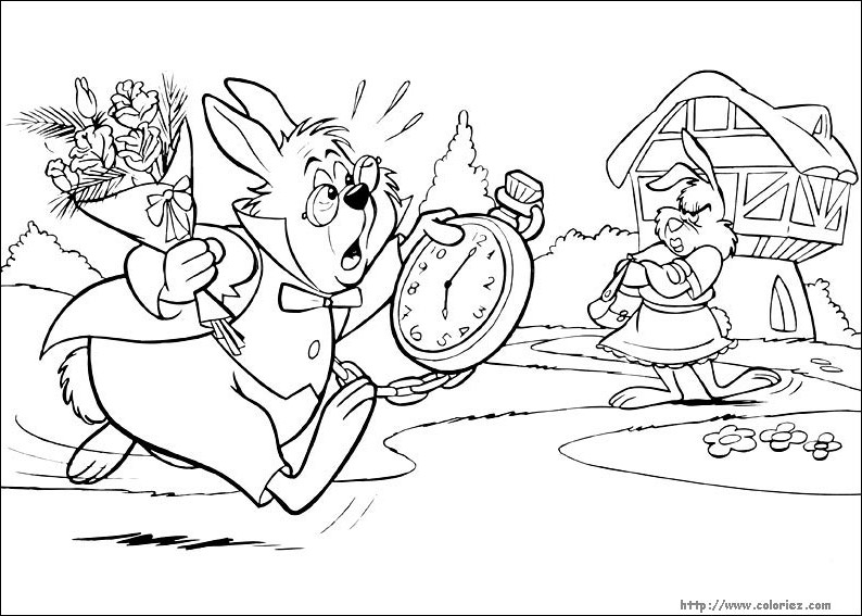 Coloring page: Alice in Wonderland (Animation Movies) #127892 - Free Printable Coloring Pages