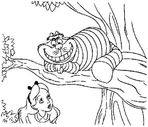 Coloring page: Alice in Wonderland (Animation Movies) #127893 - Free Printable Coloring Pages