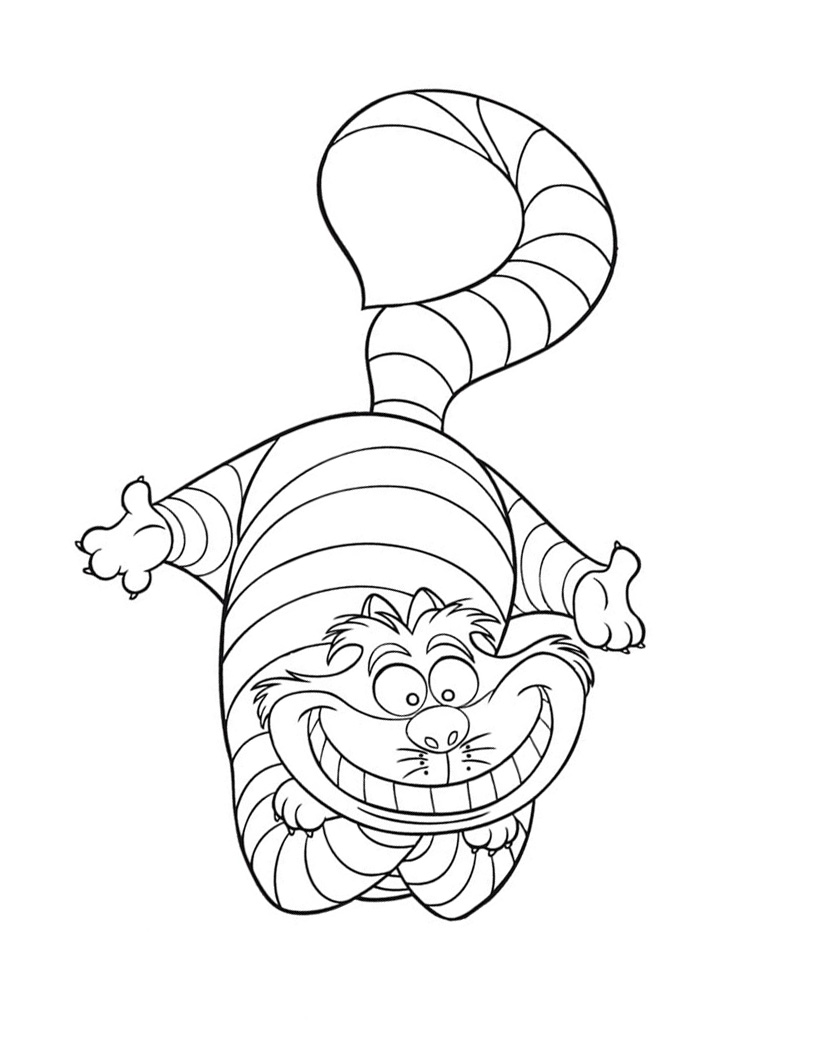 Alice In Wonderland Animation Movies Printable Coloring Pages
