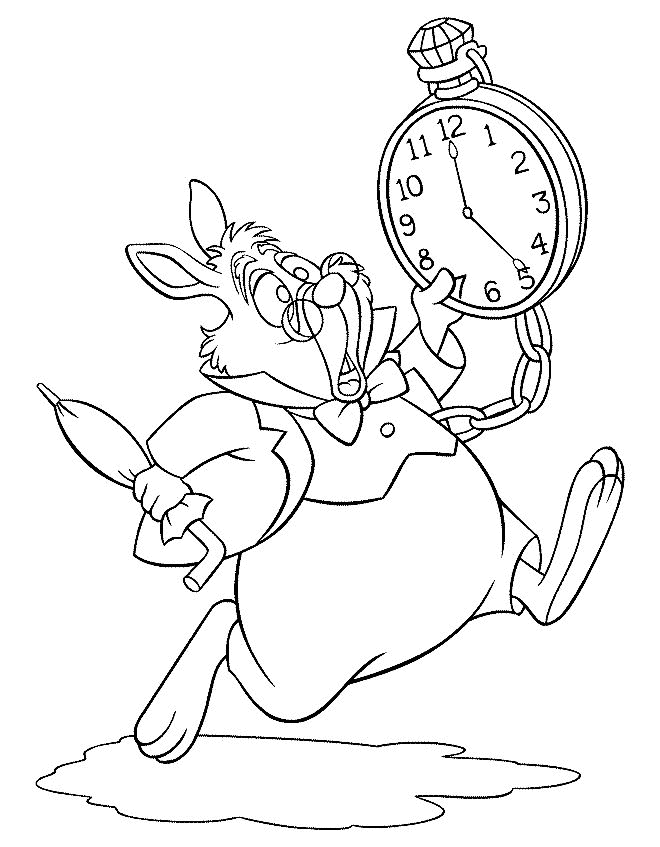 Coloring page: Alice in Wonderland (Animation Movies) #127953 - Free Printable Coloring Pages