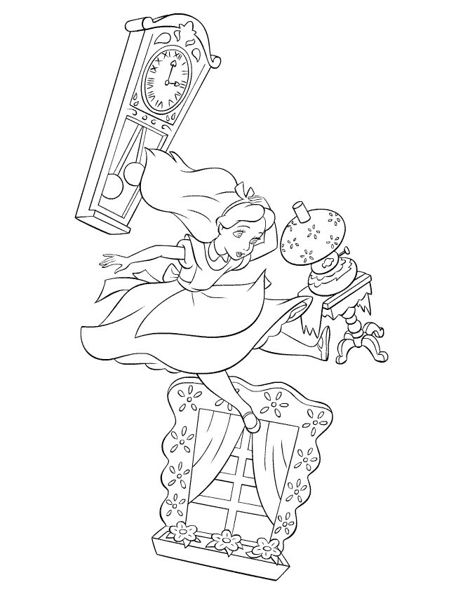 Coloring page: Alice in Wonderland (Animation Movies) #127959 - Free Printable Coloring Pages