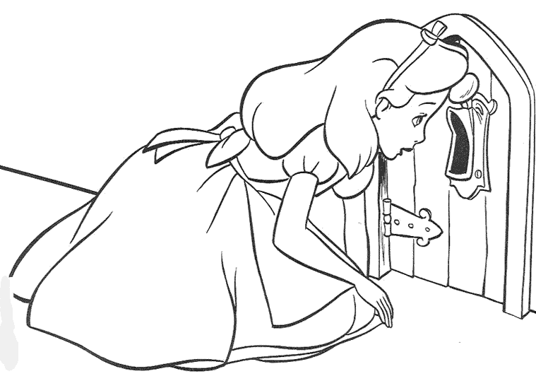 Coloring page: Alice in Wonderland (Animation Movies) #127967 - Free Printable Coloring Pages