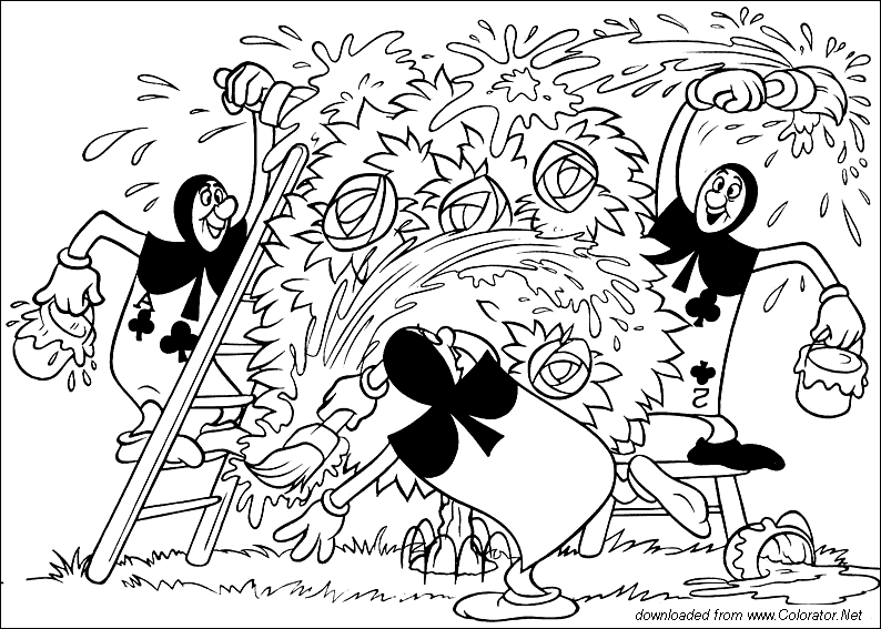 Coloring page: Alice in Wonderland (Animation Movies) #127976 - Free Printable Coloring Pages