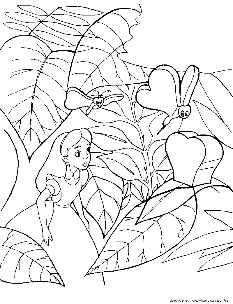 Coloring page: Alice in Wonderland (Animation Movies) #127984 - Free Printable Coloring Pages