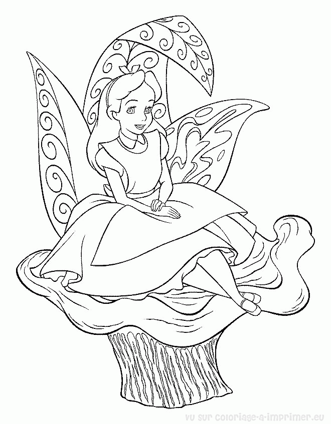 Coloring page: Alice in Wonderland (Animation Movies) #127989 - Free Printable Coloring Pages