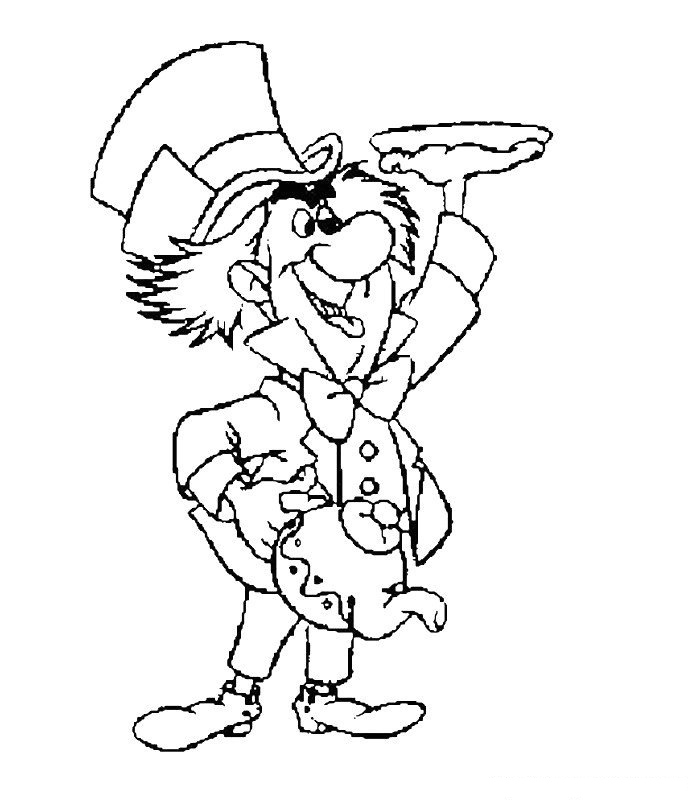 Coloring page: Alice in Wonderland (Animation Movies) #128027 - Free Printable Coloring Pages