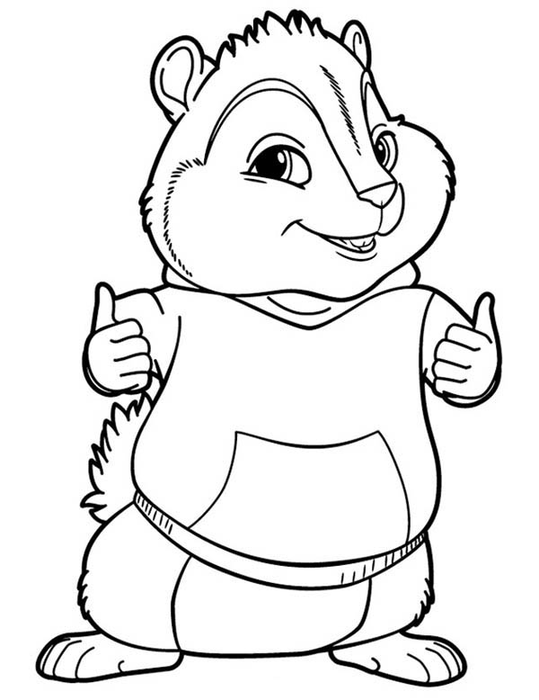 Coloring page: Alvin and the Chipmunks (Animation Movies) #128343 - Free Printable Coloring Pages