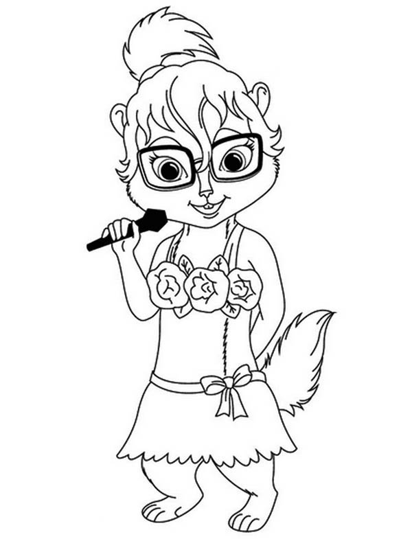 Coloring page: Alvin and the Chipmunks (Animation Movies) #128436 - Free Printable Coloring Pages