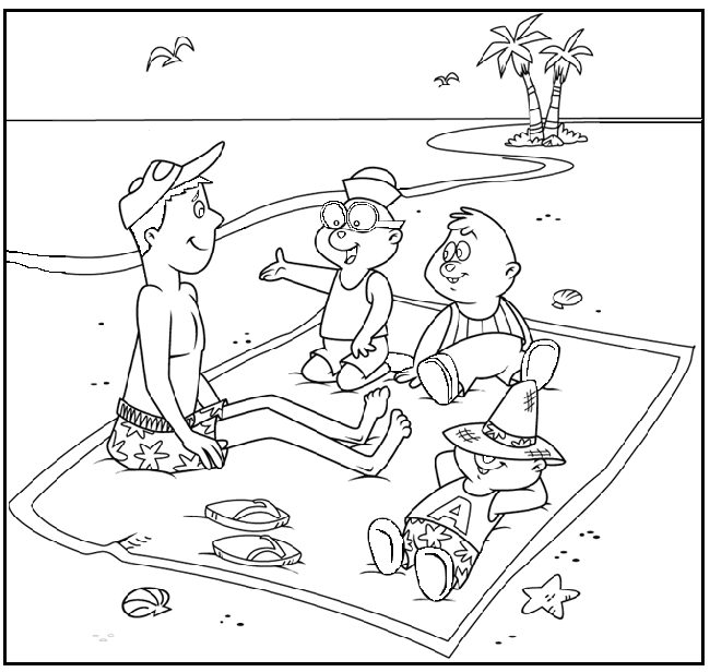 Coloring page: Alvin and the Chipmunks (Animation Movies) #128467 - Free Printable Coloring Pages
