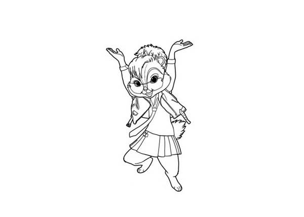 Coloring page: Alvin and the Chipmunks (Animation Movies) #128470 - Free Printable Coloring Pages