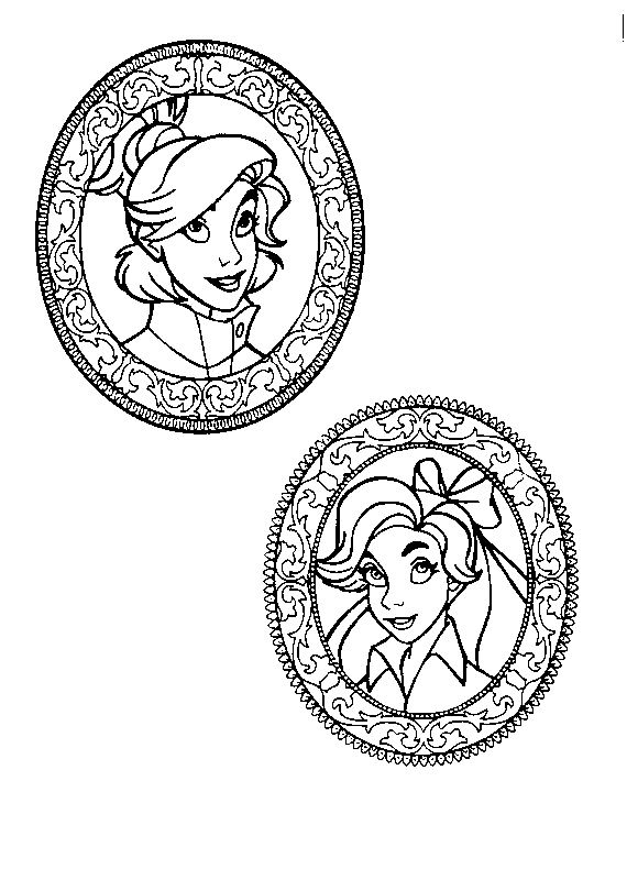 Coloring page: Anastasia (Animation Movies) #32803 - Free Printable Coloring Pages