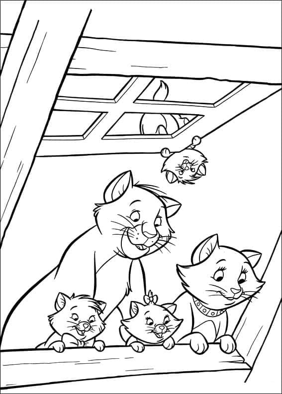 Free printable Aristocats coloring page #198901 from Animation Movies collection