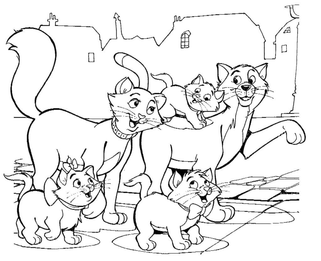 Free printable Aristocats coloring page #198913 from Animation Movies collection