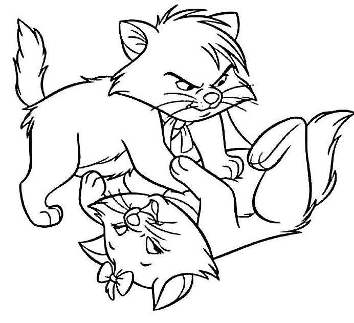Coloring page: Aristocats (Animation Movies) #26854 - Free Printable Coloring Pages