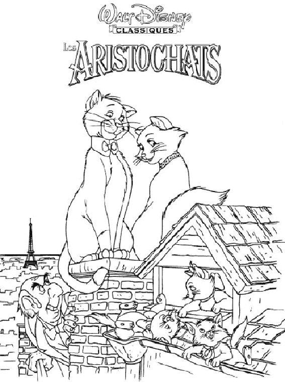 Coloring page: Aristocats (Animation Movies) #26859 - Free Printable Coloring Pages