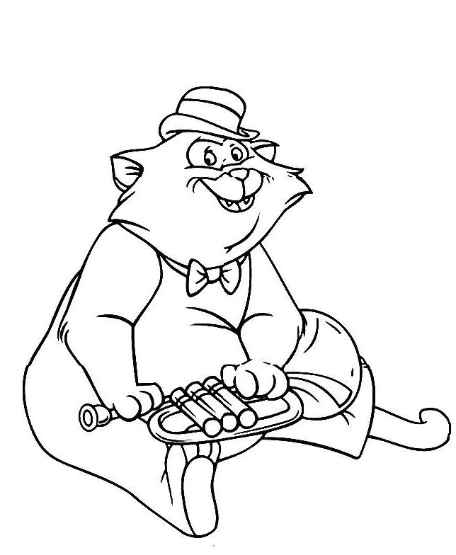 Coloring page: Aristocats (Animation Movies) #26874 - Free Printable Coloring Pages