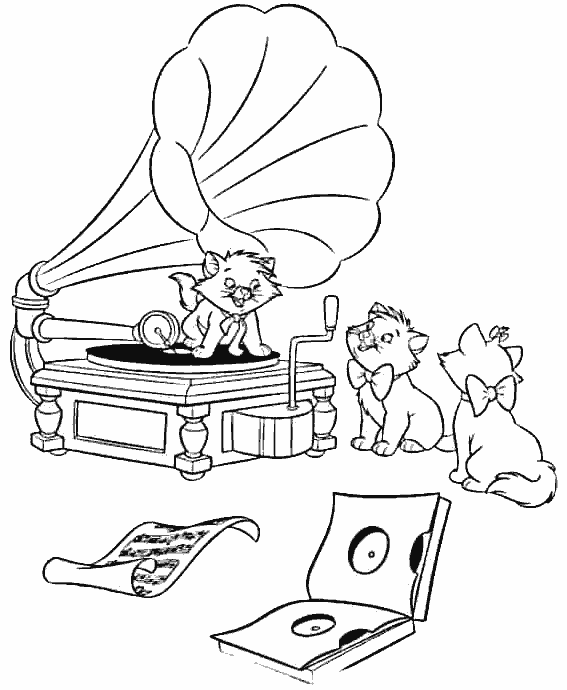 Coloring page: Aristocats (Animation Movies) #26881 - Free Printable Coloring Pages