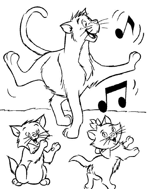 Coloring page: Aristocats (Animation Movies) #26887 - Free Printable Coloring Pages