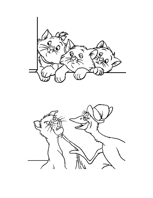 Coloring page: Aristocats (Animation Movies) #26891 - Free Printable Coloring Pages