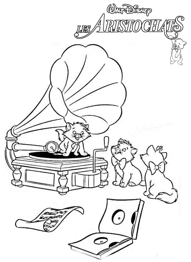 Coloring page: Aristocats (Animation Movies) #26904 - Free Printable Coloring Pages