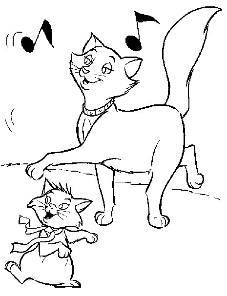 Coloring page: Aristocats (Animation Movies) #26905 - Free Printable Coloring Pages
