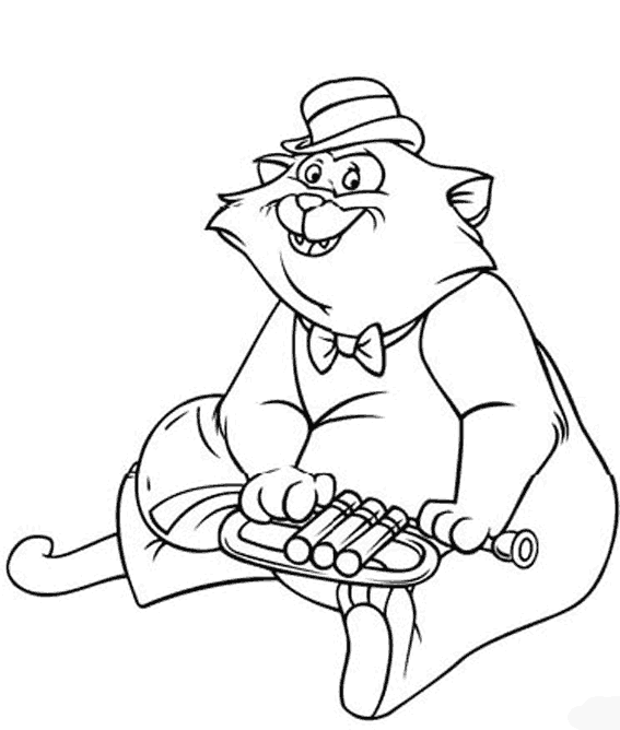 Coloring page: Aristocats (Animation Movies) #26925 - Free Printable Coloring Pages