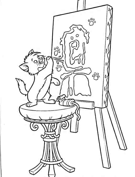 Coloring page: Aristocats (Animation Movies) #26932 - Free Printable Coloring Pages