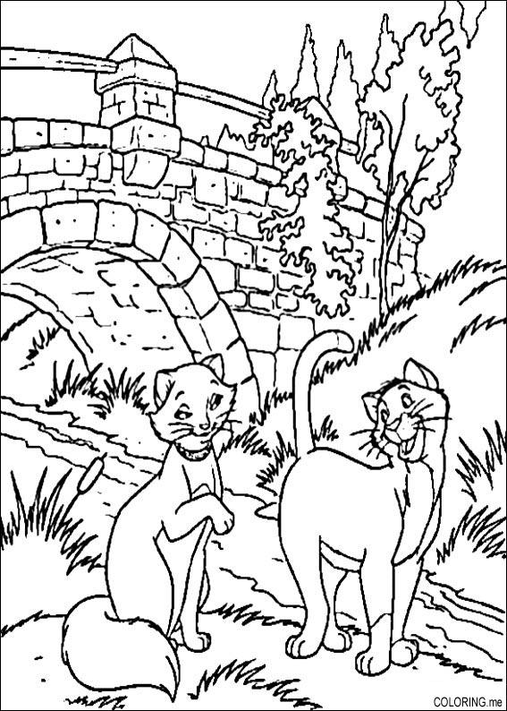 Coloring page: Aristocats (Animation Movies) #26966 - Free Printable Coloring Pages