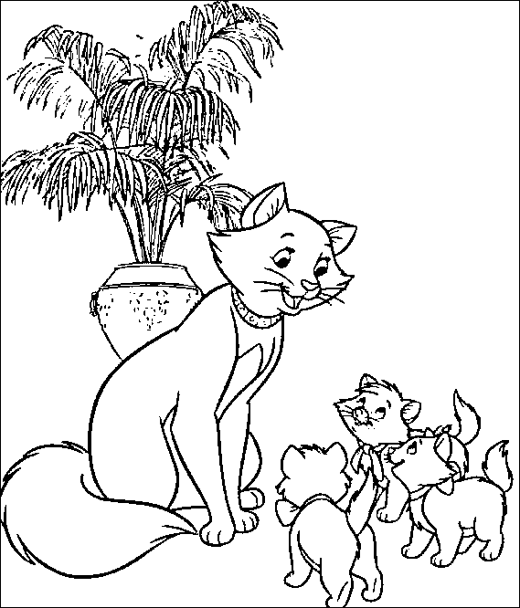 Coloring page: Aristocats (Animation Movies) #26976 - Free Printable Coloring Pages