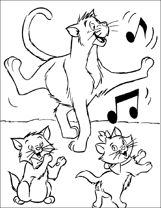 Coloring page: Aristocats (Animation Movies) #26982 - Free Printable Coloring Pages