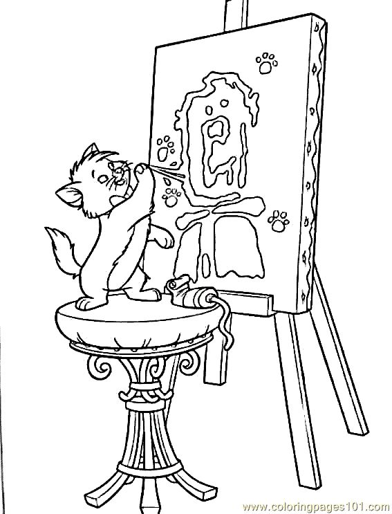 Coloring page: Aristocats (Animation Movies) #26995 - Free Printable Coloring Pages