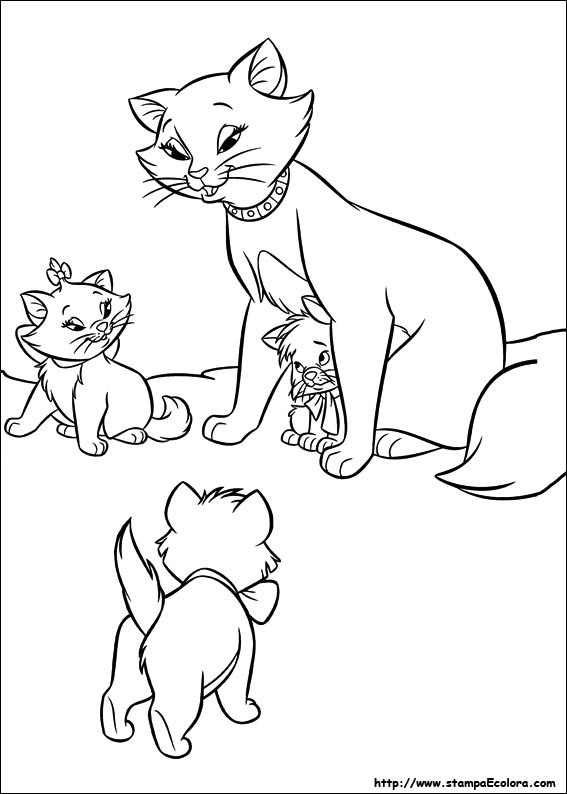Coloring page: Aristocats (Animation Movies) #27002 - Free Printable Coloring Pages