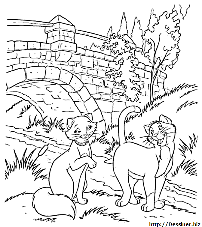 Coloring page: Aristocats (Animation Movies) #27014 - Free Printable Coloring Pages